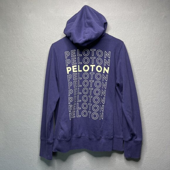 Peloton Ultimate Fleece Full Zip Sweatshirt Hoodie Women XL Spellout Logo - Picture 5 of 7